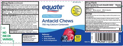 Equate Wild Berry Antacid Chews 60ct.jpg Equate Wild Berry Antacid Chews 60ct - Equate Wild Berry Antacid Chews 60ct